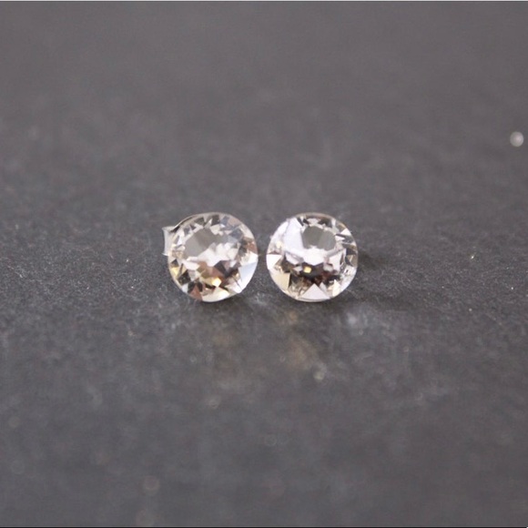 Austrian Crystal Stud Earrings - Picture 2 of 3